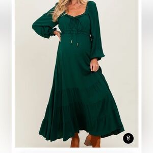 Pinkblush Maternity Dress Ruffled Fit and Flare Dress